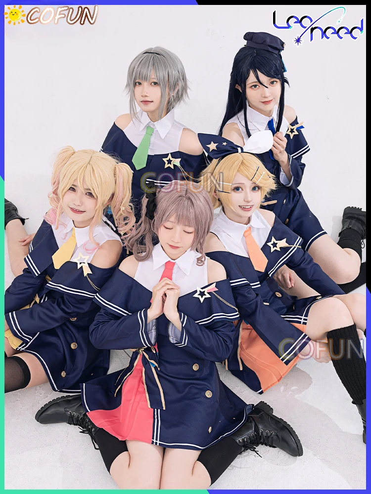 

PJSK Leo/need Косплей костюмы Project Sekai Hoshino Ichika / Tenma Saki /Mochizuki Honami / Hinomori Shiho / Rin Косплей платье