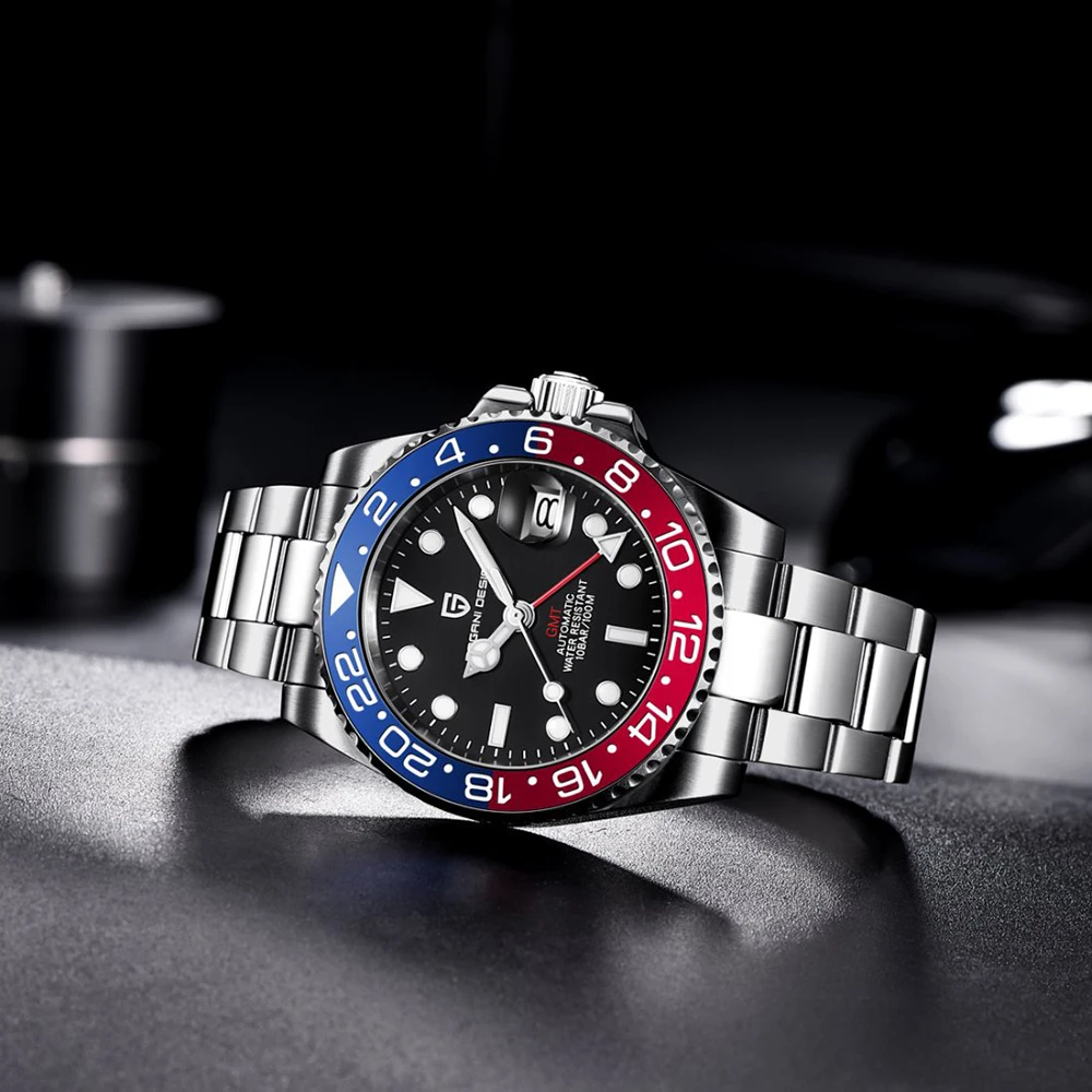 PAGANI DESIGN 2025 nuevo reloj mecánico automático NH34A resistente al agua de acero inoxidable luminoso reloj de regalo de Festival para hombres de negocios