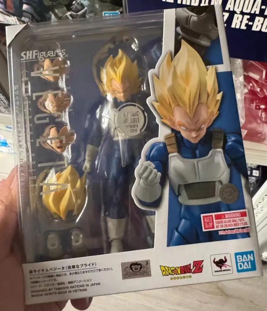 

In Stock Bandai Dragon Ball Z Super Saiyan Vegeta 3.0 Dangerous Pride' New Body 1/12 Scale Posable Figure Model Collectible Gift