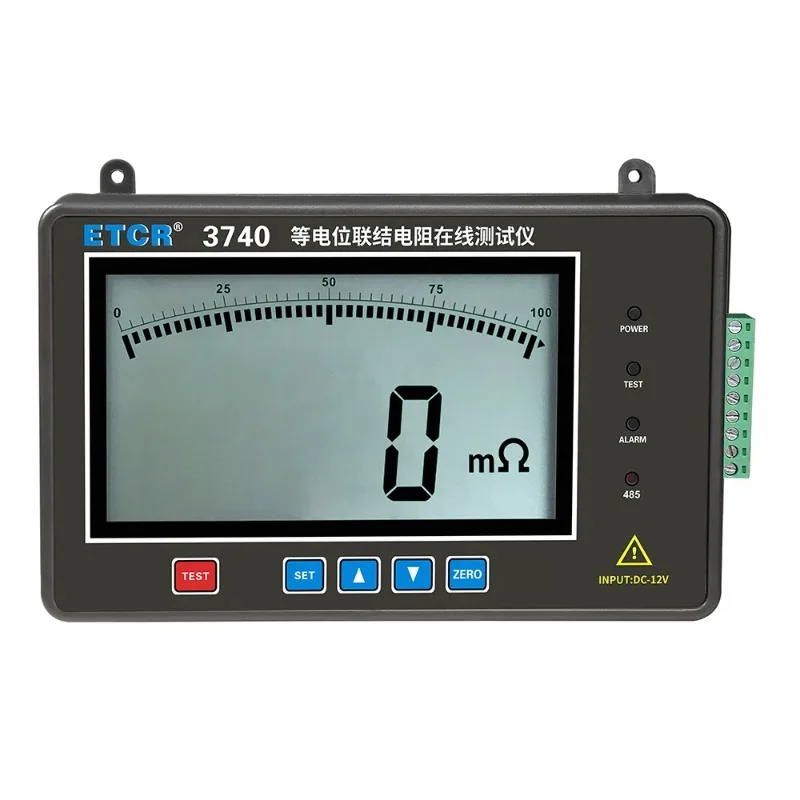 VLUUKE VK3740 Digital Only 1A Max Test Current 0.2 Accuracy Class Equipotential Bonding Earth Resistance On-Line Tester RS485