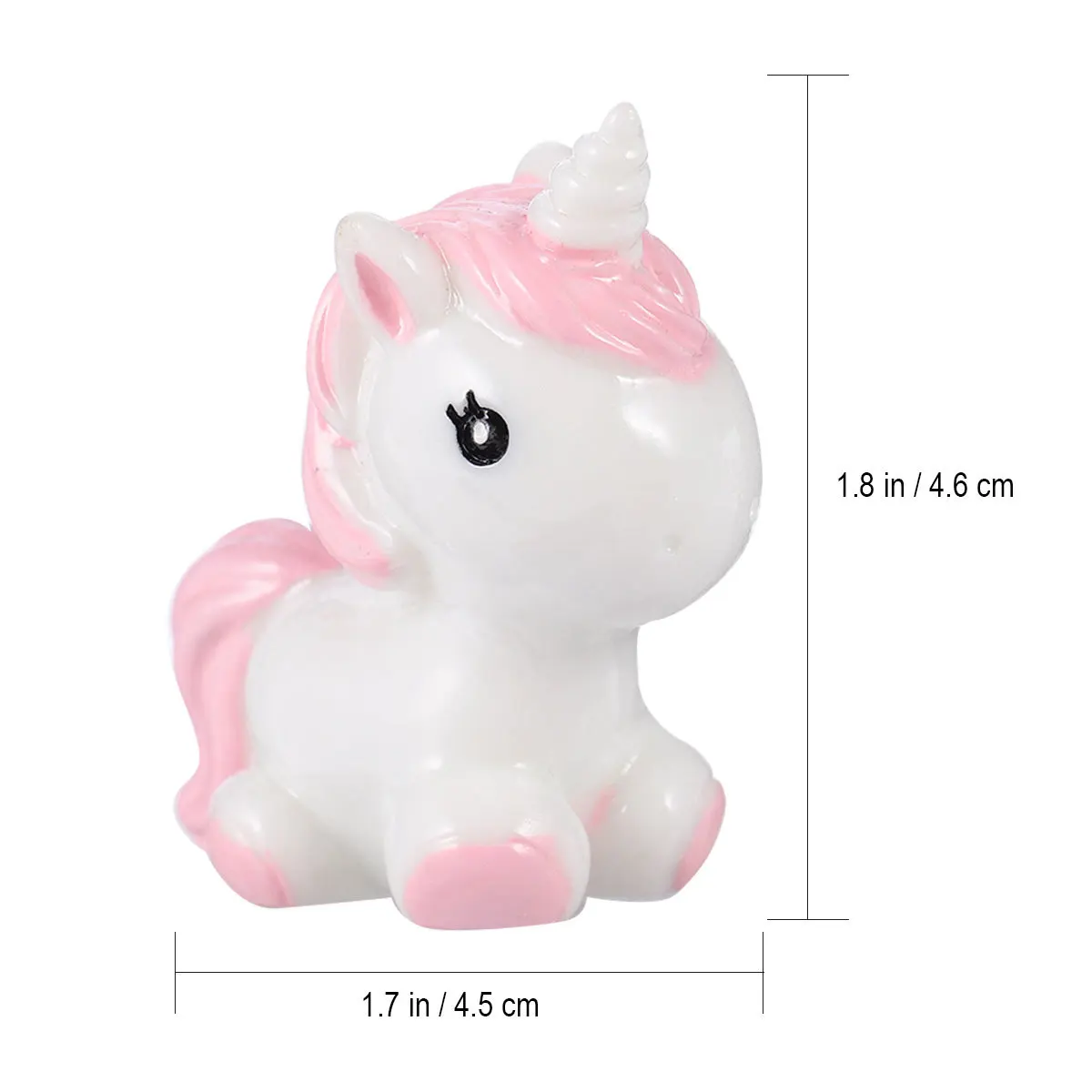 

8 шт. единорог, миниатюры из смолы, мох, пейзаж, разные цвета, сказочное украшение для сада, миниатюрные поделки, миниатюрные фигурки