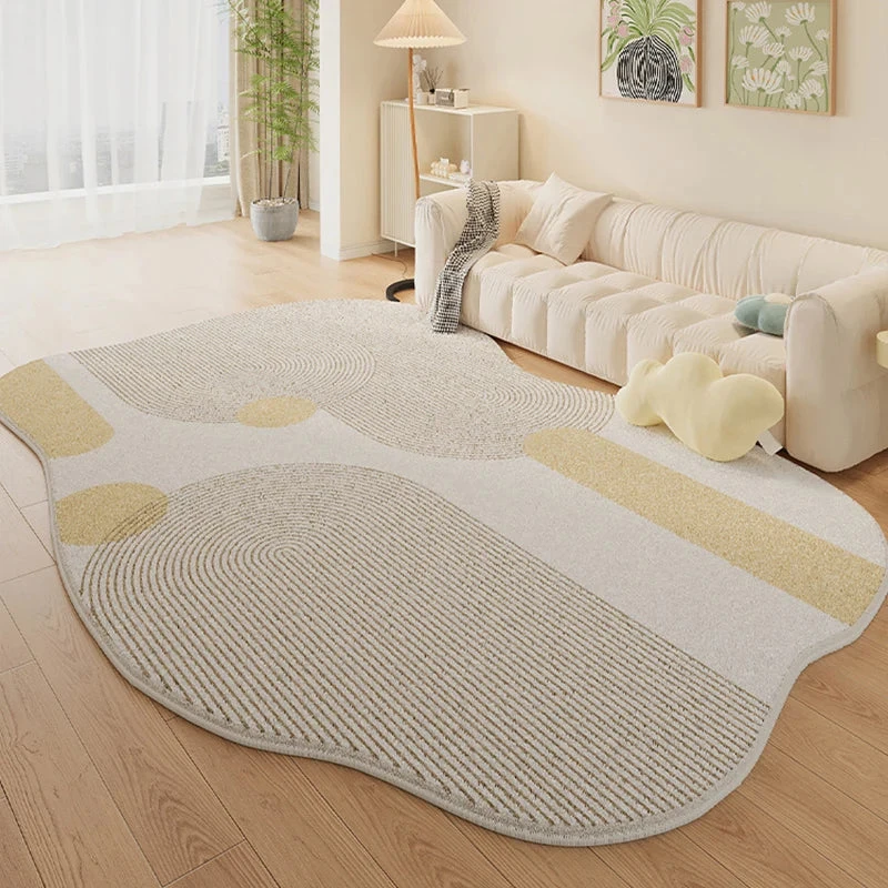

Living Room Carpet Simple Irregular Decor Carpets Home Bedroom Bedside Fluffy Plush Mat Modern Study Cloakroom Soft Non-slip Rug