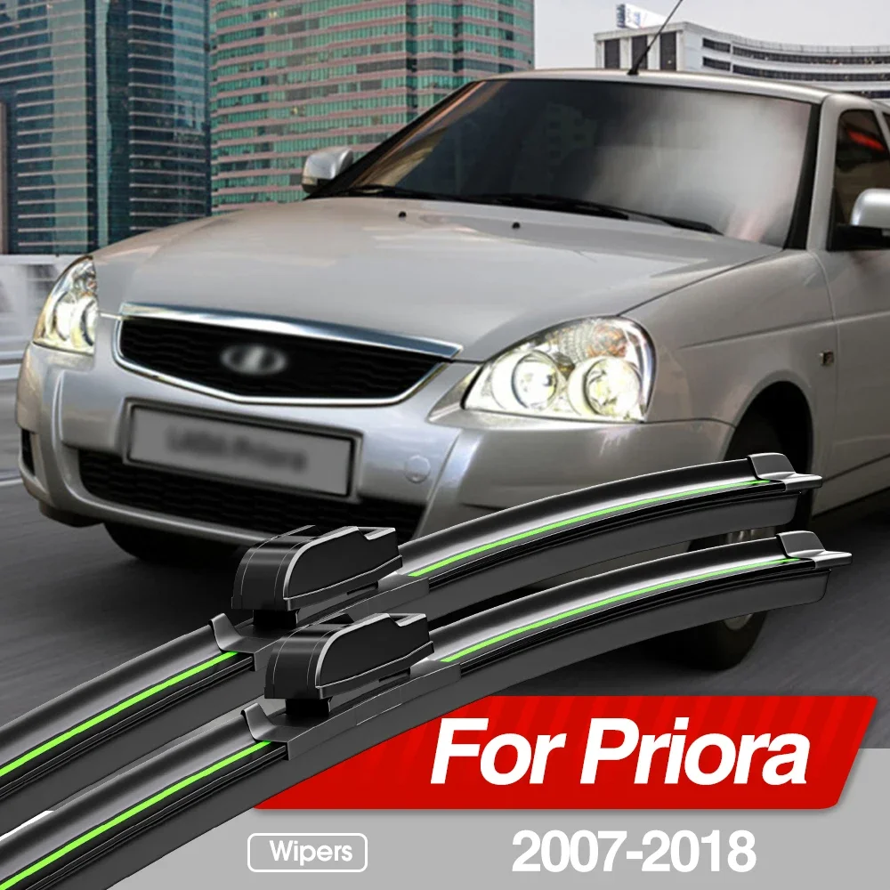 

For Lada Priora 2170 2171 2172 2007-2018 Front Windshield Wiper Blades 2pcs Windscreen Window Accessories 2008 2010 2015 2017