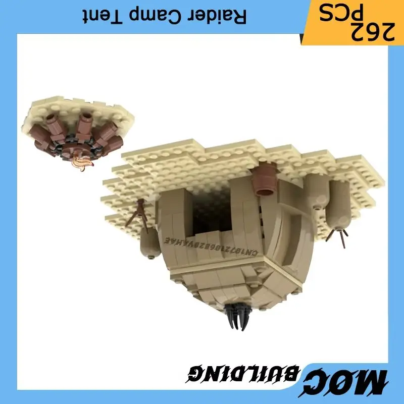 

Конструктор MOC: Модель палатки для кемпинга из серии «Космические фильмы», DIY-набор для сборки, креативная коллекция, игрушки, праздничные подарки