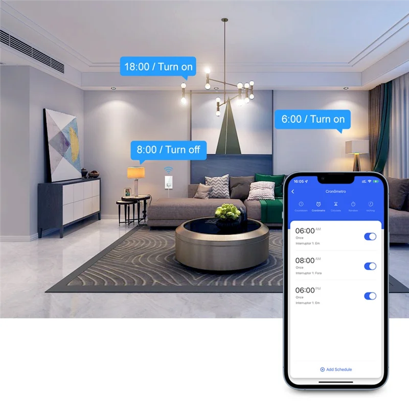 

Умный переключатель Tuya Brazil Wi-Fi с розеткой, сенсорным датчиком, настенный выключатель прерывателя для умного дома, работа для Google Home