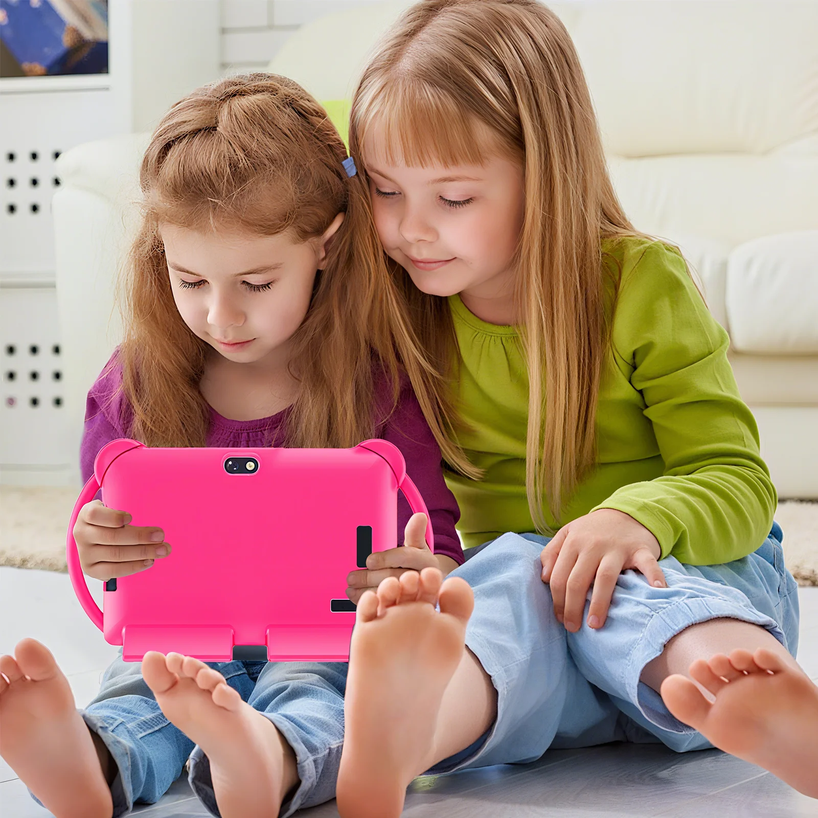 Relndoo 7 Inch Kid Tablet Android 13, 6GB(3+3 expanded) RAM 32GB ROM, WiFi, Dual Camera, IPS Screen, Kids Game Learning Tablets