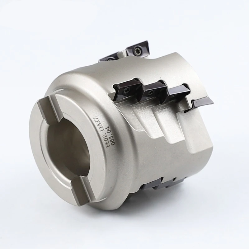 PE02 Square-Shoulder Milling Cutter Indexable Double-Sided Cutter Head with Insert APKT11T3