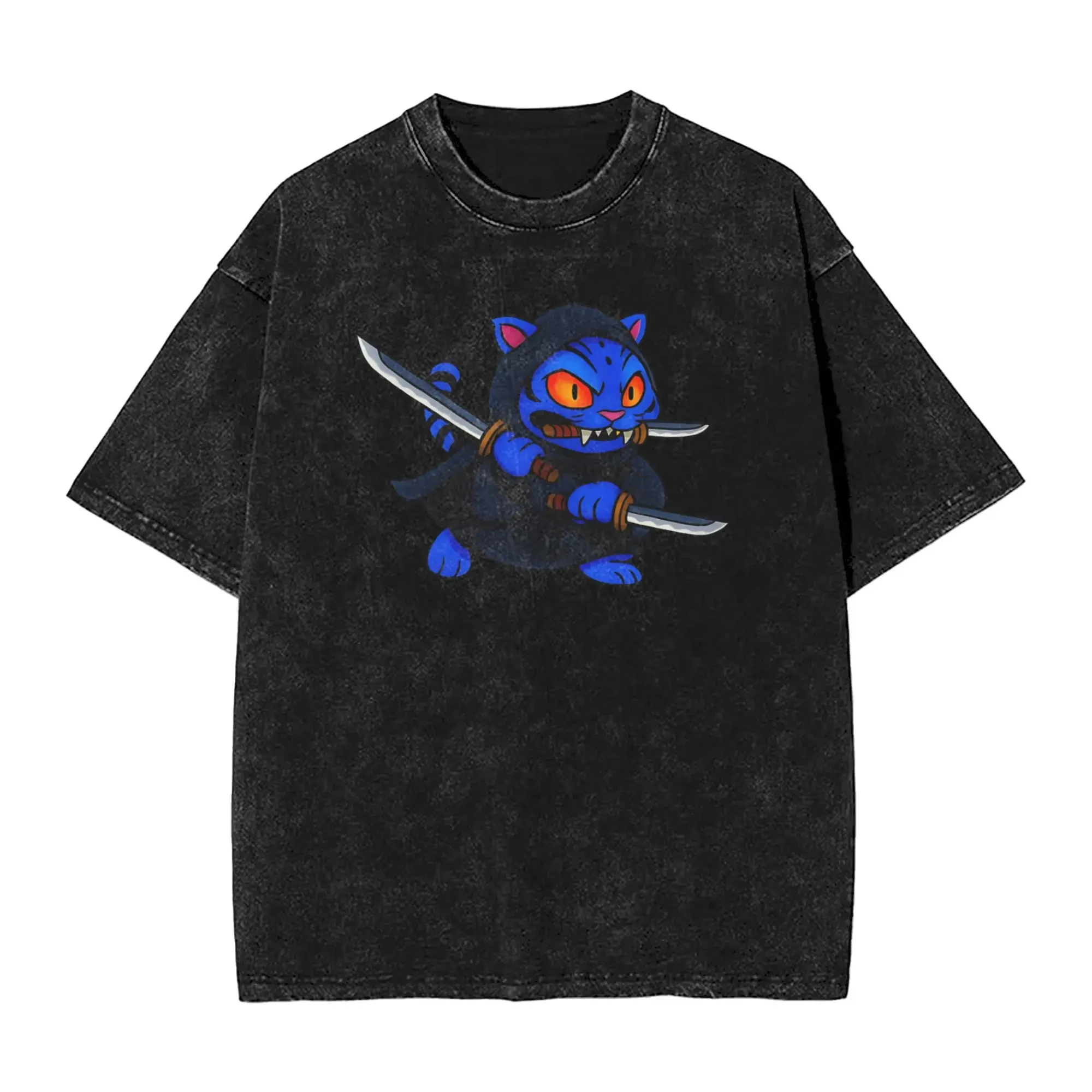 

Saja Boys Kpop Demon Hunters Vintage Style T-Shirts Mens Women Vintage Cotton Tees Crew Neck Short Sleeve T Shirts Gift Clothing