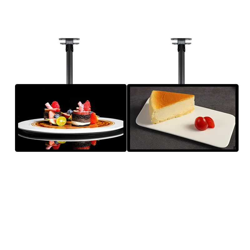 شاشة عرض رقمية Slimline مثبتة على الحائط من VETO، شاشة LCD داخلية، شاشة لمس لمركز التسوق