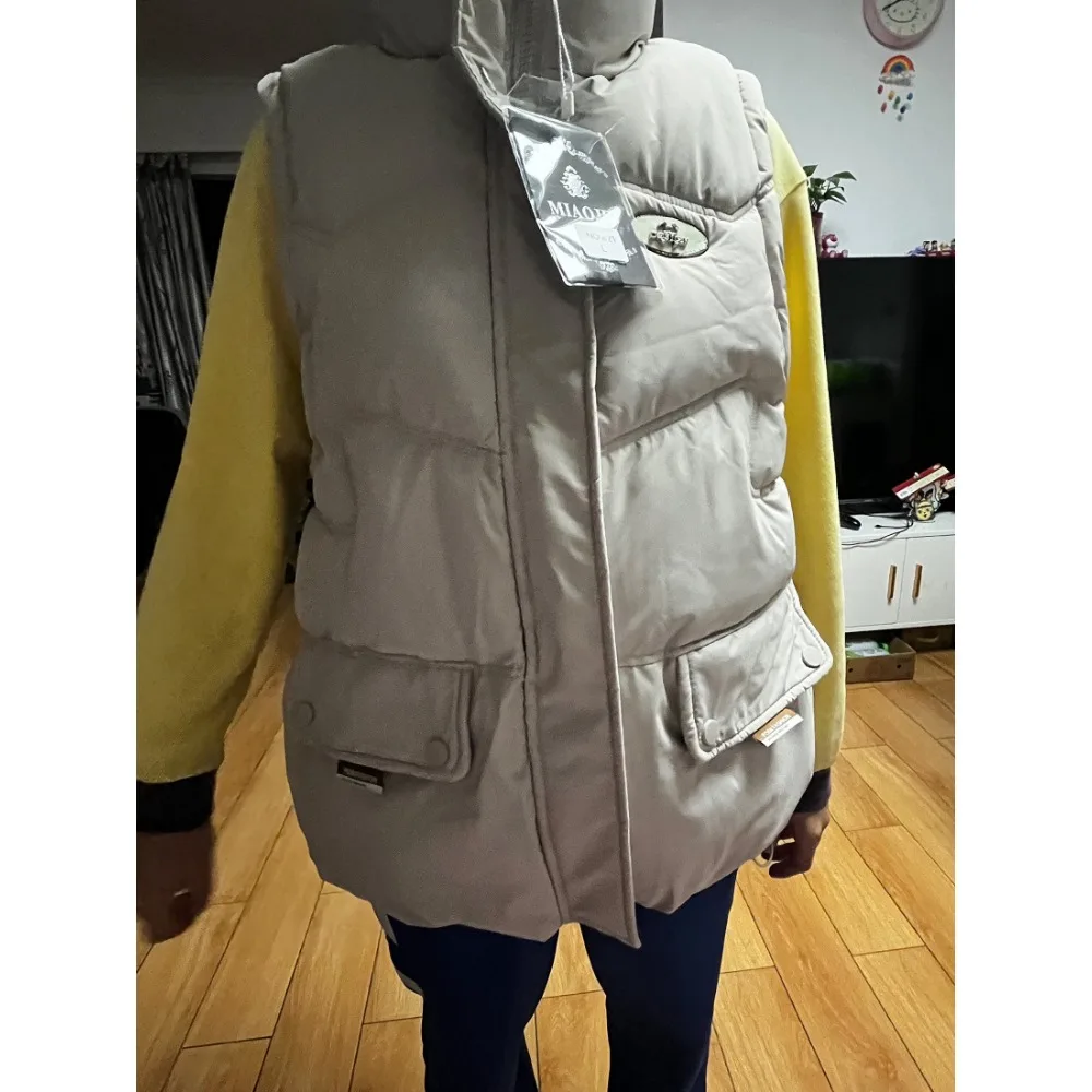 Chaqueta de longitud media para mujer, conjunto de chaleco de tres formas de usar, ultracorto, sin mangas, cuello tipo Polo, cremallera, empalme Gored