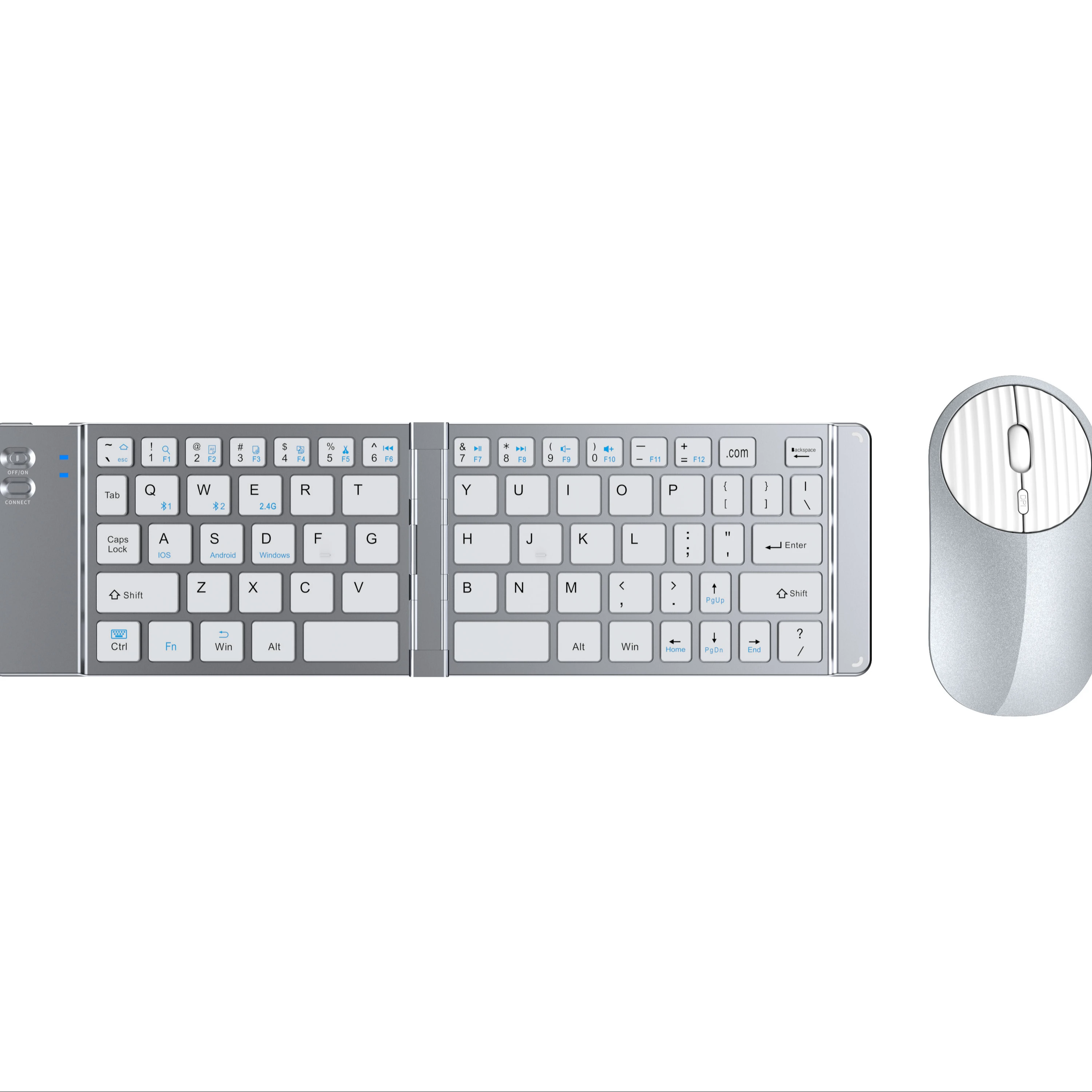 

Wholesale Mini Bluetooth Membrane Keyboard With Silent Folding Keys USB For Tablet & Phone Online-New Product
