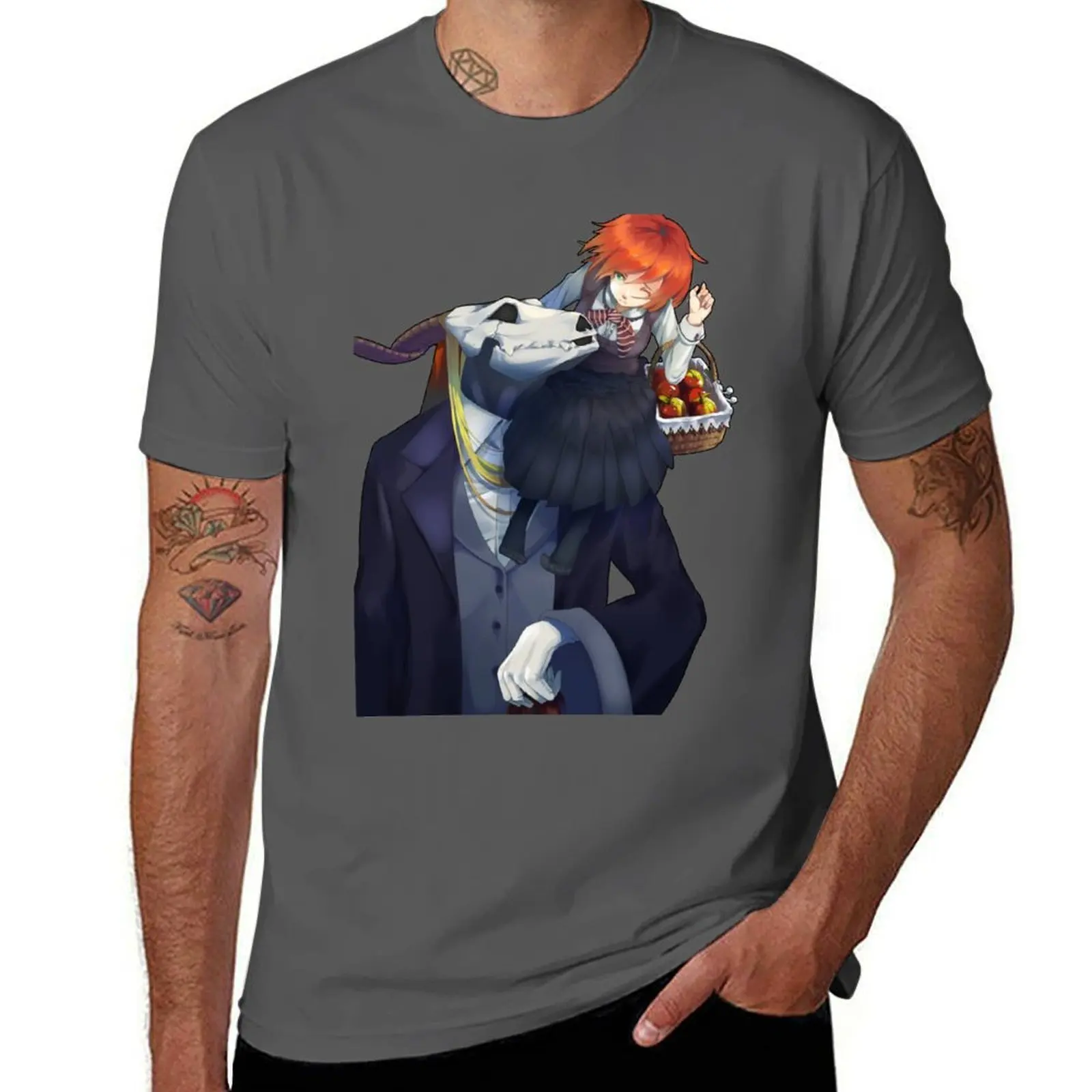 Camiseta informal de manga corta de talla grande con estampado de la antigua novia mágica Elias Ainsworth Chise Hatori