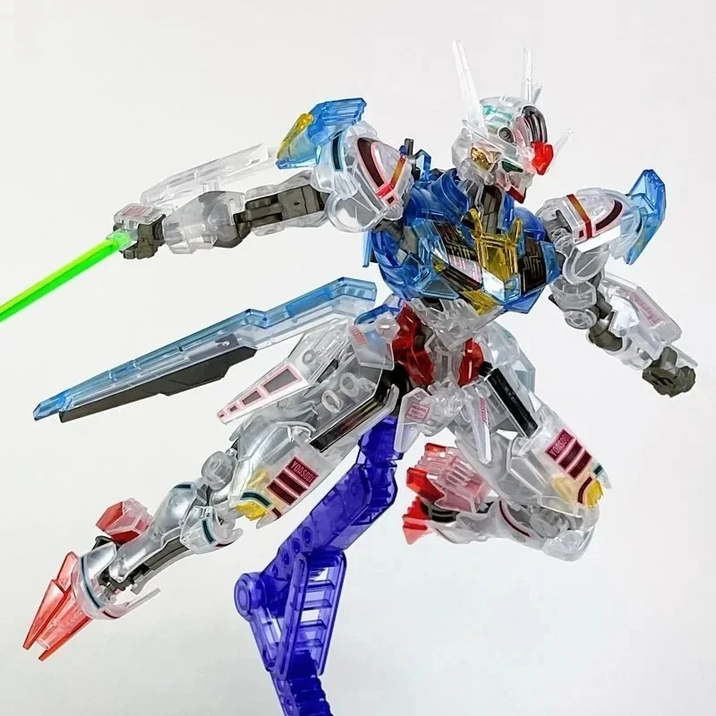 En Stock figuras aéreas Gumdam Color translúcido viento espíritu edición limitada Hg1:144 soporte de cristal modelo la bruja de Mercurio