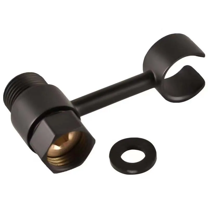 Handheld Shower Head Holder Adjustable Bracket Universal Punch Free Bathroom Sprayer Bidet Holder 360° Rotation Nozzle Support