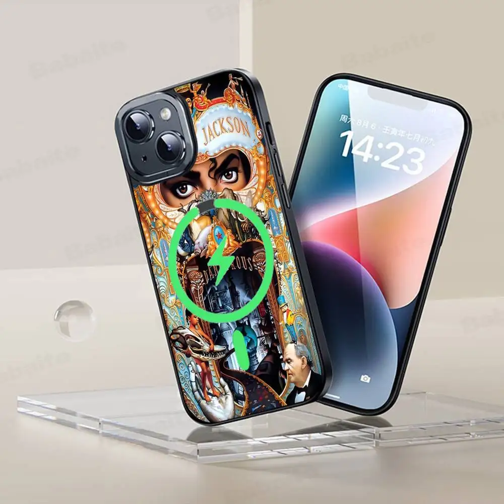 Singer M-Michael J-Jackson For IPhone 17 Air 16 E 15 14 13 12 11 Pro Max Plus PC Shock TPU Cover For Magsafe Phone Cover
