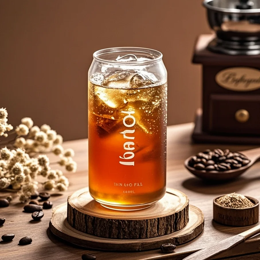 200個 カスタムロゴ入り使い捨てプラスチックPET缶 33 - Coffee Tea Logo のレビューと価格