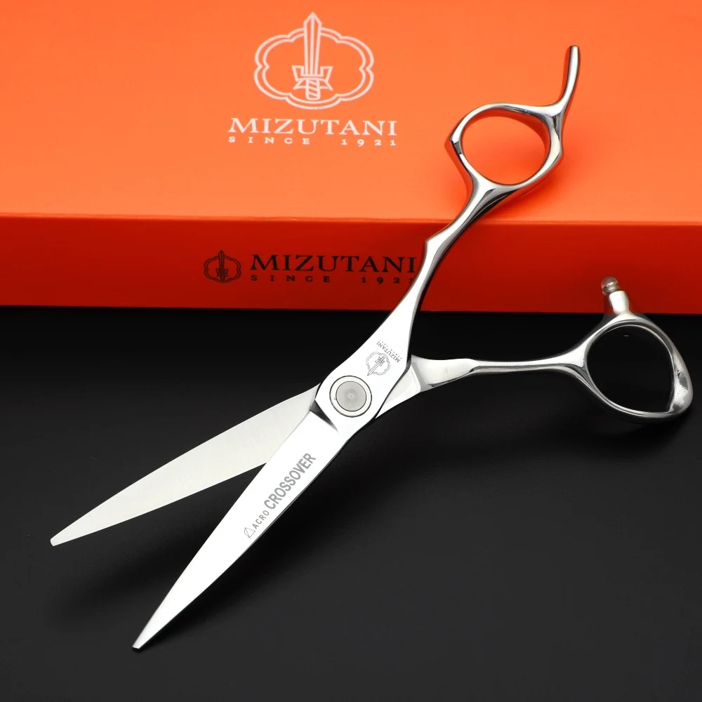 MIZUTANI barber Scissors professional hairdressing scissors 6.0 inch 440C material Hair cutting machine Hair cutting scissors