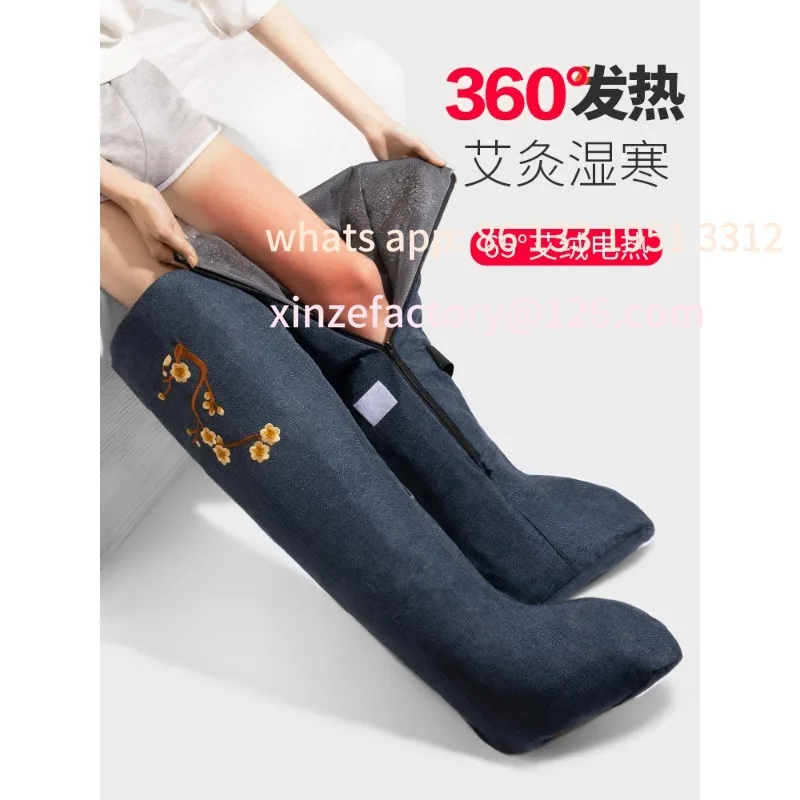 

Legs old cold legs moxibustion bag moxa velvet hot compress boots electric heating physiotherapy knee pads leg pads sweating spe