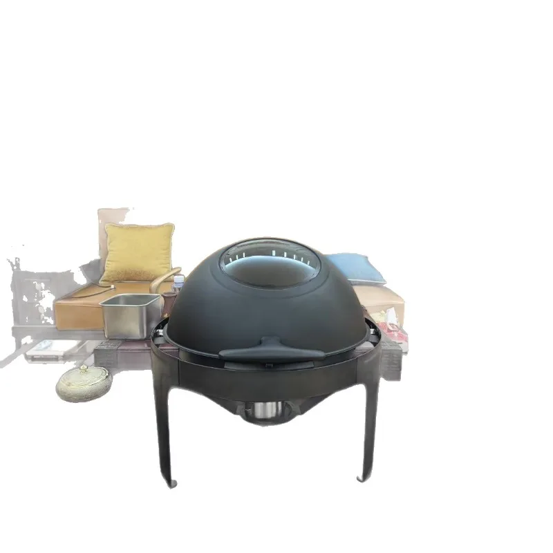 

Stainless steel hydraulic clamshell visual buffet furnace electric heating and insulation