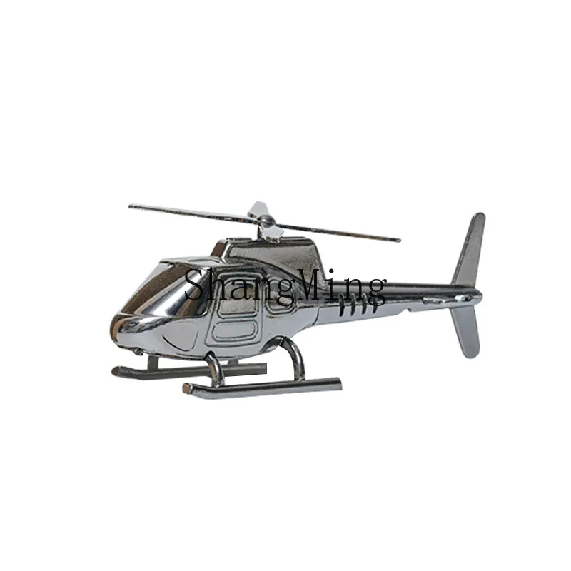 

DSA Creative Metal Helicopter Model Ornament Gift Souvenir Home Decoration Craft