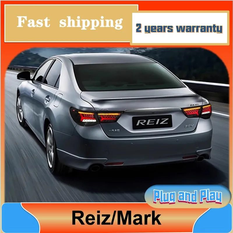 Car Styling for Toyota Mark X Tail Light 2010-2014 Toyota Reiz Tail Lights Rear DRL Fog Brake Turn Signal Reversing