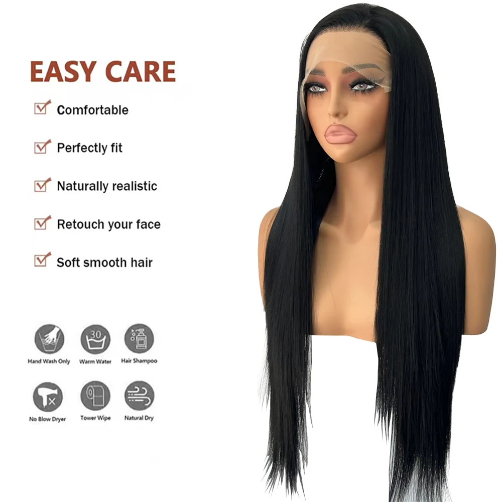 13x4-lace-front-cosplay-wig-26-black-long-straight-synthetic-hair-universal-style-heat-resistant-for-anime-costume-comic-con