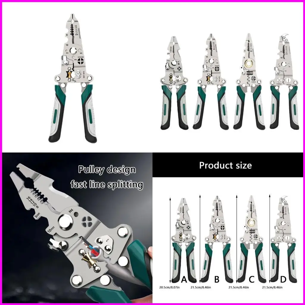 

Electric Stripping Pliers Suitable for Home Repair Professional Use Cable Wire Cutting Stripping Efficient Cord Handling