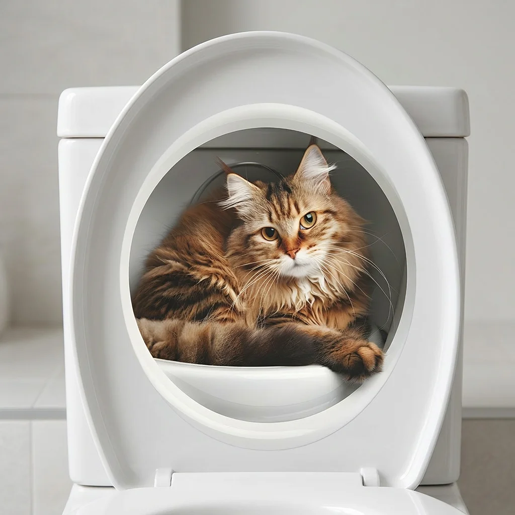 Funny Cat Toilet Sticker Bathroom Toilet Cover Sticker Wall Stickers Animal Wc Accessories For Home BathRoom Decoration