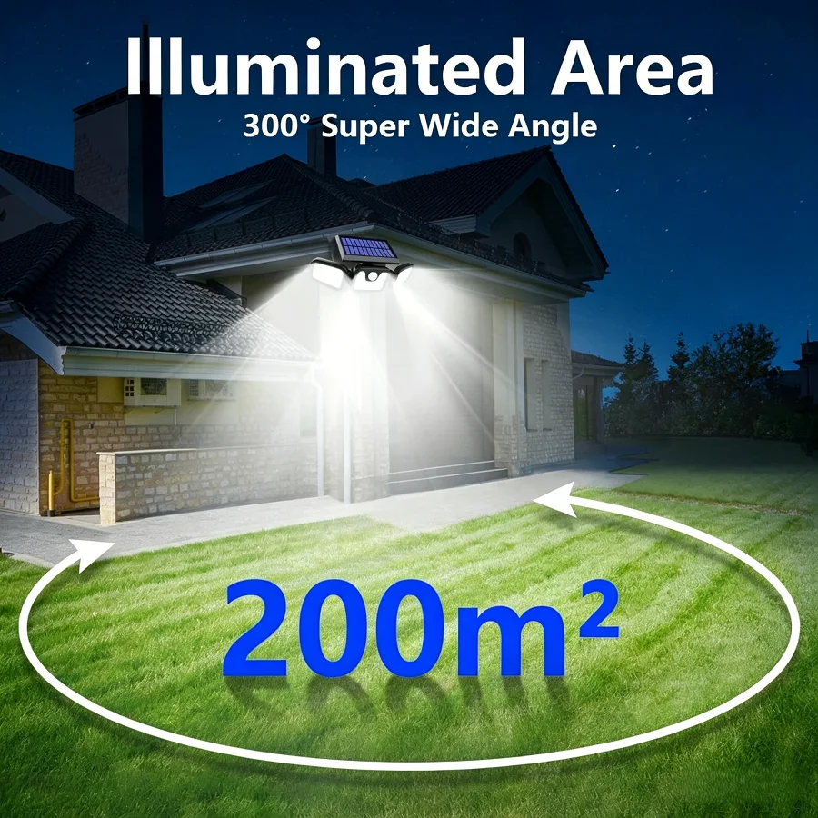 74 LED Solar Powered Motion Se - огляд і ціна Outdoor Lighting Front Yard
