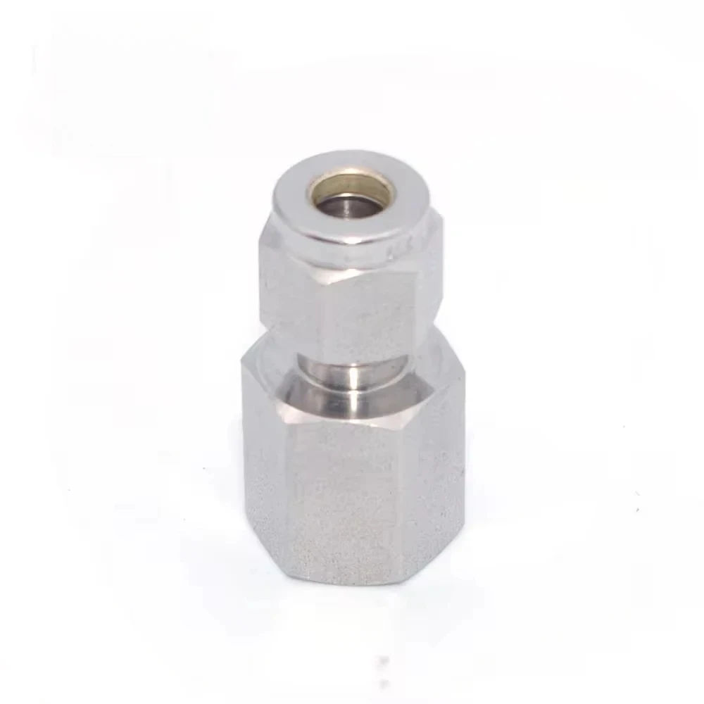 Conector  Tubo  Acero Inoxidable SS316  1/4 pulg. a 1/8 pulg. Hembra para Sistemas  Plomería y Neumáticos
