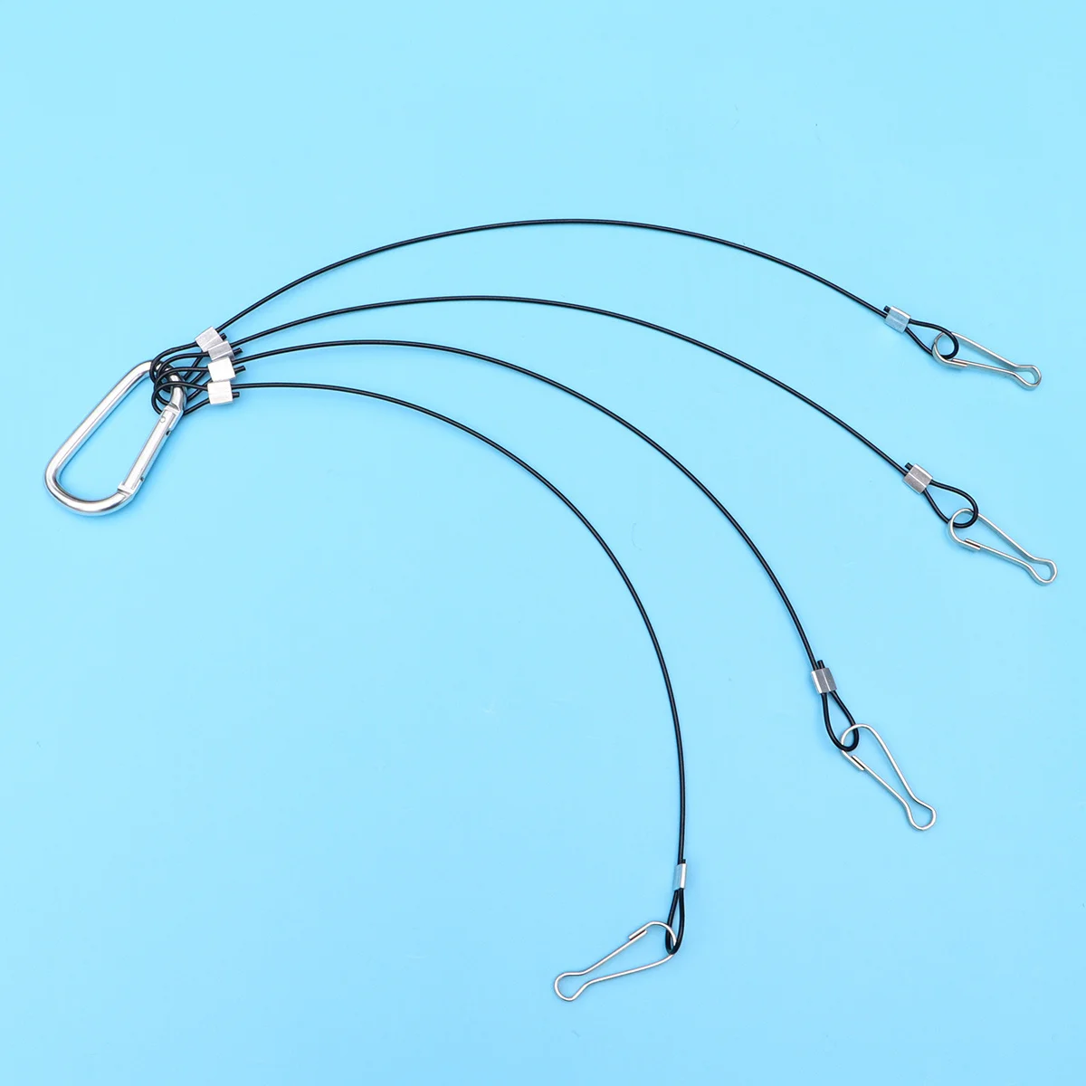 4 قطعة حبل سلكي شديد التحمل شماعات 2 مللي متر سميكة 500 مللي متر طويل نبات من الفولاذ المقاوم للصدأ تنمو ضوء مجموعة تعليق للزراعة المائية في الحديقة الداخلية