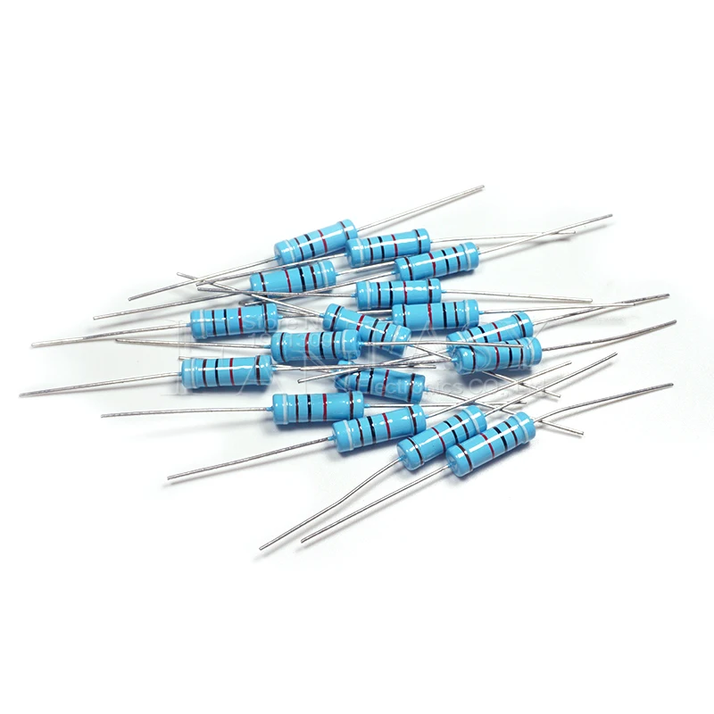 Resistencia de película metálica de 3W, 1%, 1R ~ 1M, 1R, 4.7R, 10R, 22R, 33R, 47R, 1K, 4,7 K, 10K, 100K, 1, 4,7, 10, 22, 33, 47, 4K7 ohm, 10 unidades