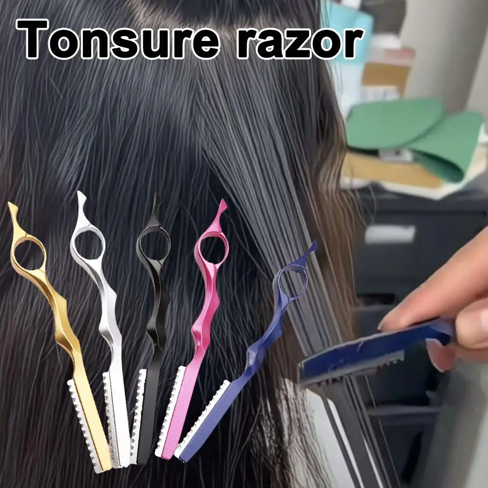 Hair Cutting Knife Thinner Thinning Razor Shavel Straight Salon Hairdressing Razor Stick Hair Cutter Rotary Barber Kit