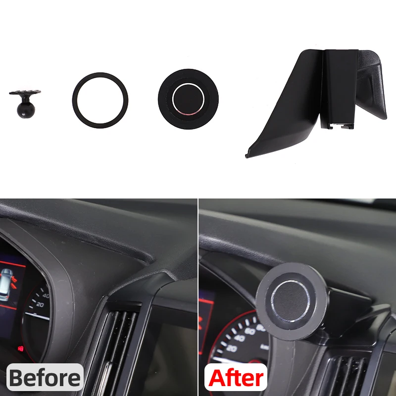 

For 19-24 Subaru Forester/18-22 Subaru XV Automotive Dashboard Right Phone Holder ABS Automotive Phone Holder Accessories
