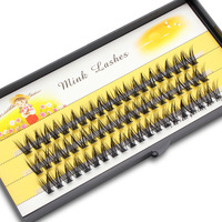 New Arrival Mega DD Volume 20D/30D Phoenix Tail Eyelashes V Shape Soft Mink Cluster Individual Makeup Silk Lashes Extension