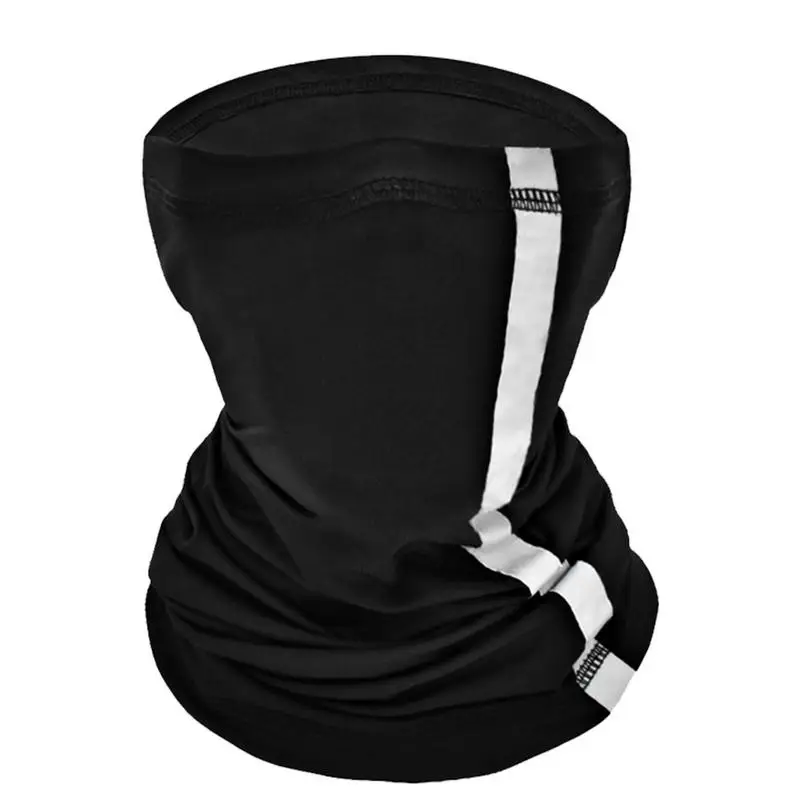 Reflective Neck Warmer Variety Color Reflective Strip Scarf Safety Face Windproof Seamless Face Cover For