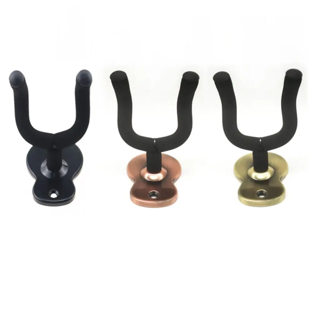 Universal Metal Guitar Hanger Hook Wall Mount Non-slip Stand Display Rack For Electric Guitar Ukulele Instrument Accessories