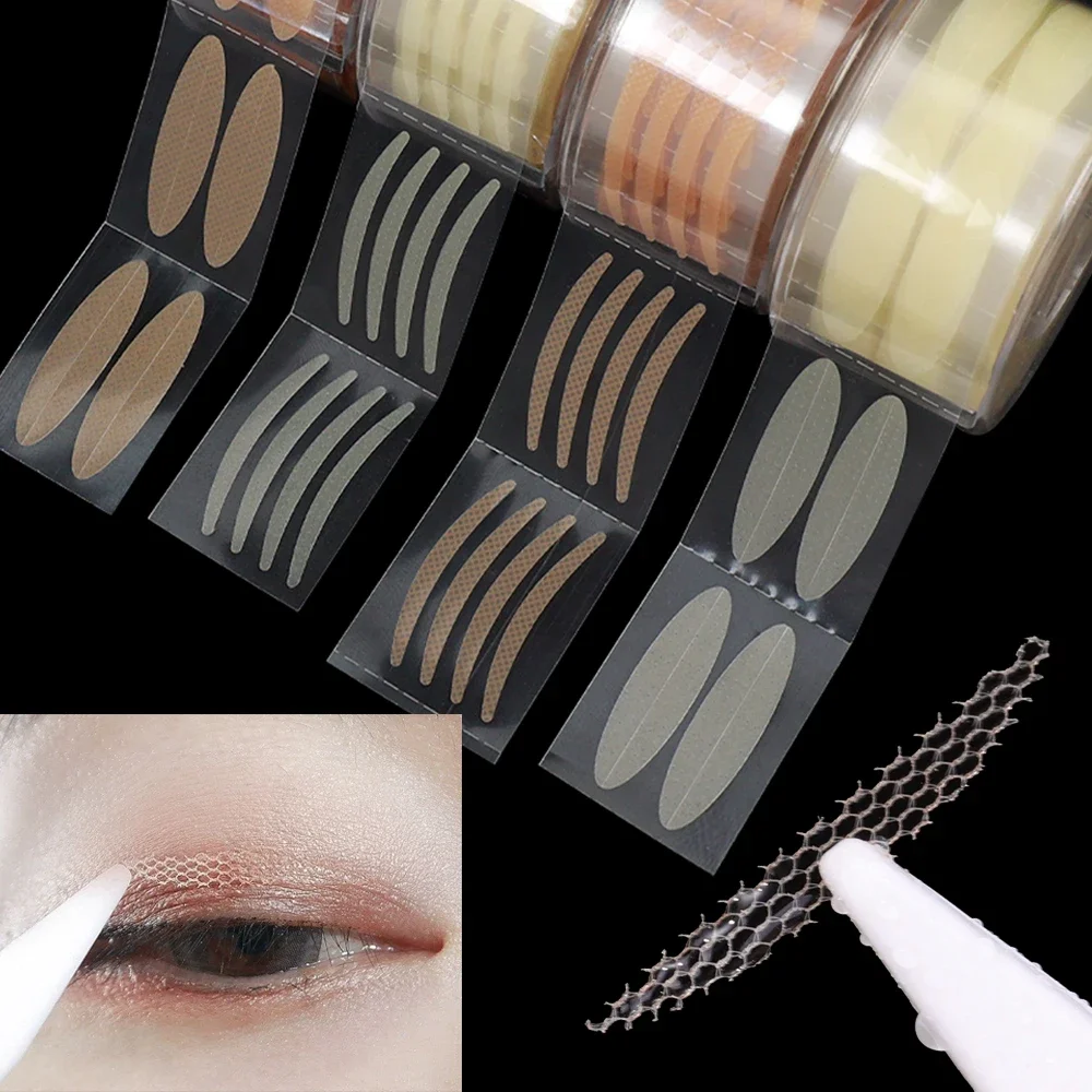 Eyelid Tape Eye Lift Double Eyelid Sticker Clear Beige Color Fold Eyelid Stripe Natural Invisible Big Eyes Makeup Beauty Tools