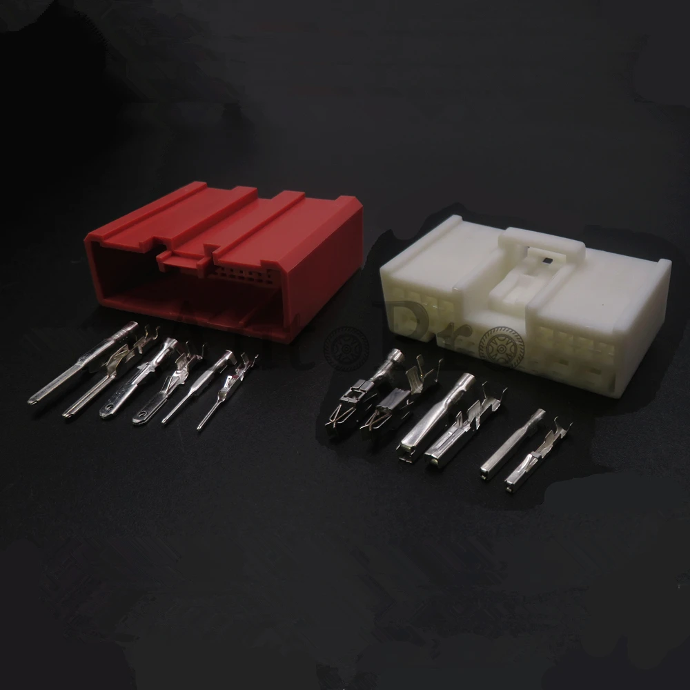 1 Set 24 Hole AC Assembly Automobile Plastic Housing Power Connector Auto Wire Unsealed Adapter Car Replacement Composite Socket