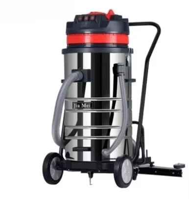 BF585-T 3000W 80L Industrial Wet Dry Vacuum Cleaner 3 Motor With Squeegee Function
