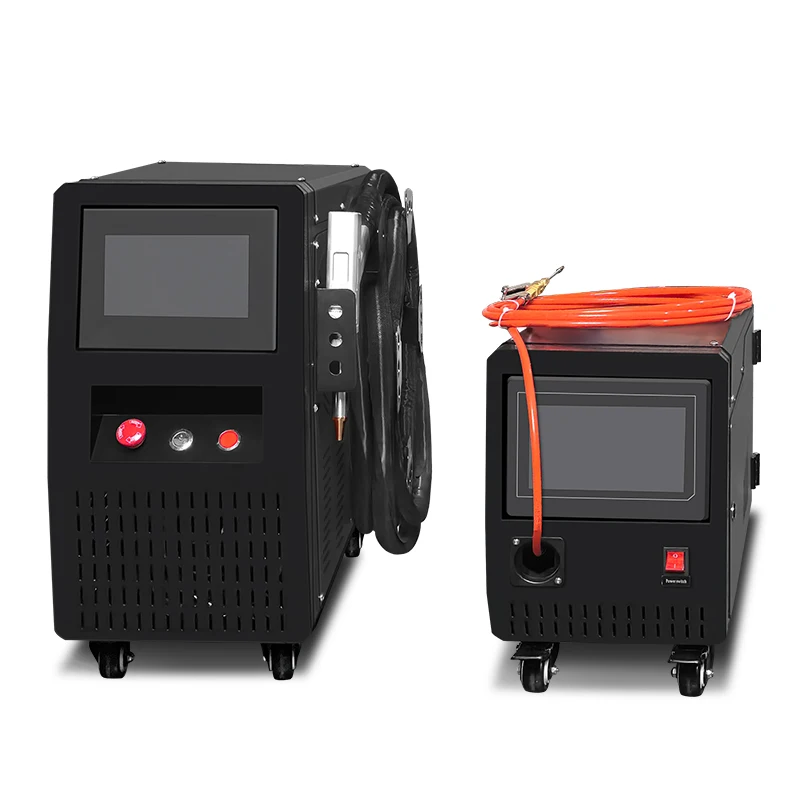 900W 1200W 1500W Steel Aluminum 4 in 1 Welder Portable Air Cooling 5 in 1 Handheld Fiber   Cleaning Cutting Welding Machine