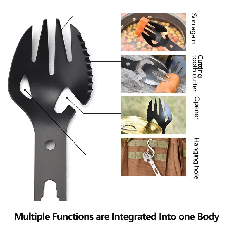 

Складная посуда для кемпинга и путешествий, карманная ложка из нержавеющей стали, вилка, сверхмаленькая Складная ложка, инструмент для кемпинга и пикника, уличные инструменты