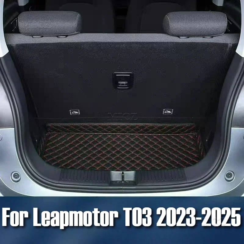 

Для Leapmotor T03 2023 2024 2025 багажник водонепроницаемый лоток грузовой противоскользящий багажник задний напольный коврик для багажника коврик для хранения автомобильные аксессуары