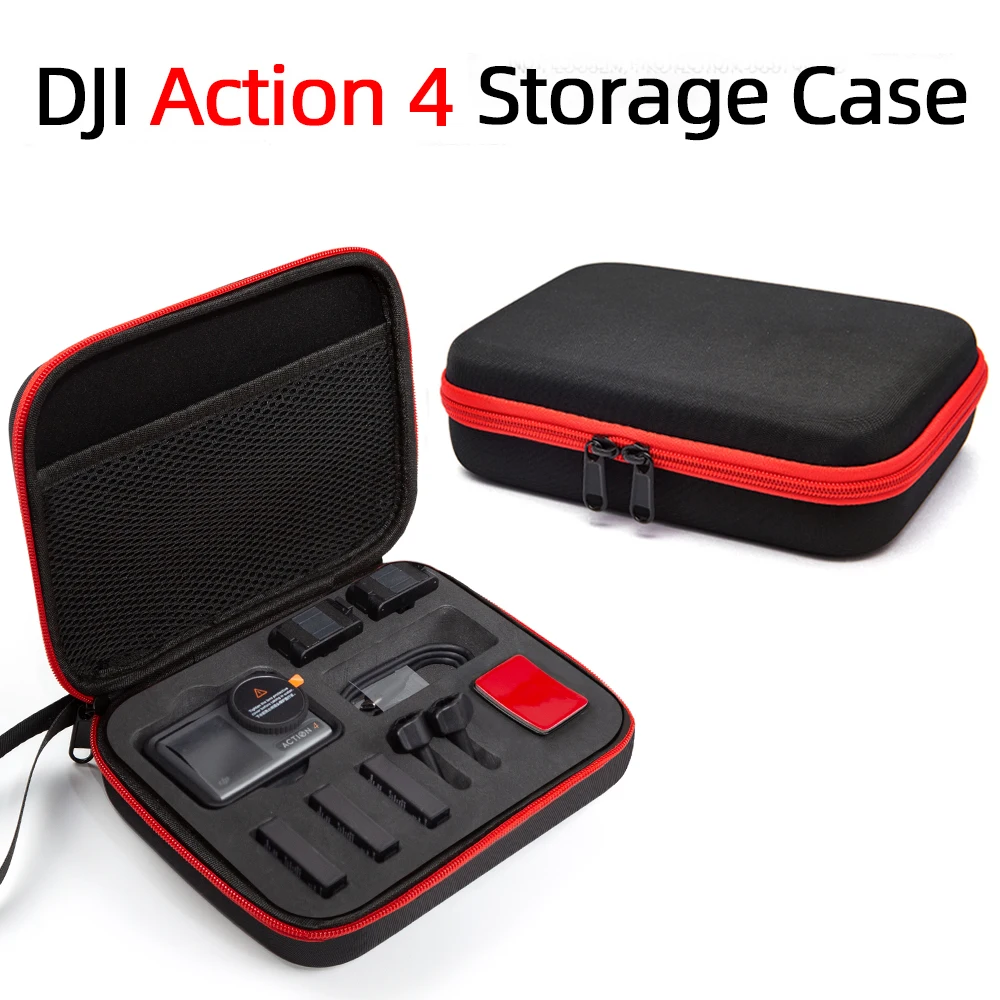 For DJI Action 4 Storage Case Small Size and Large Capacity Handbag Exclusive Storage of Accessories