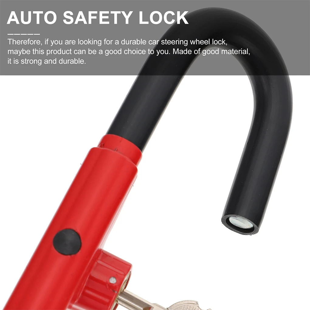 Car Steering Wheel To Brake Pedal Lock Antitheft Locking Devices Universal Durable