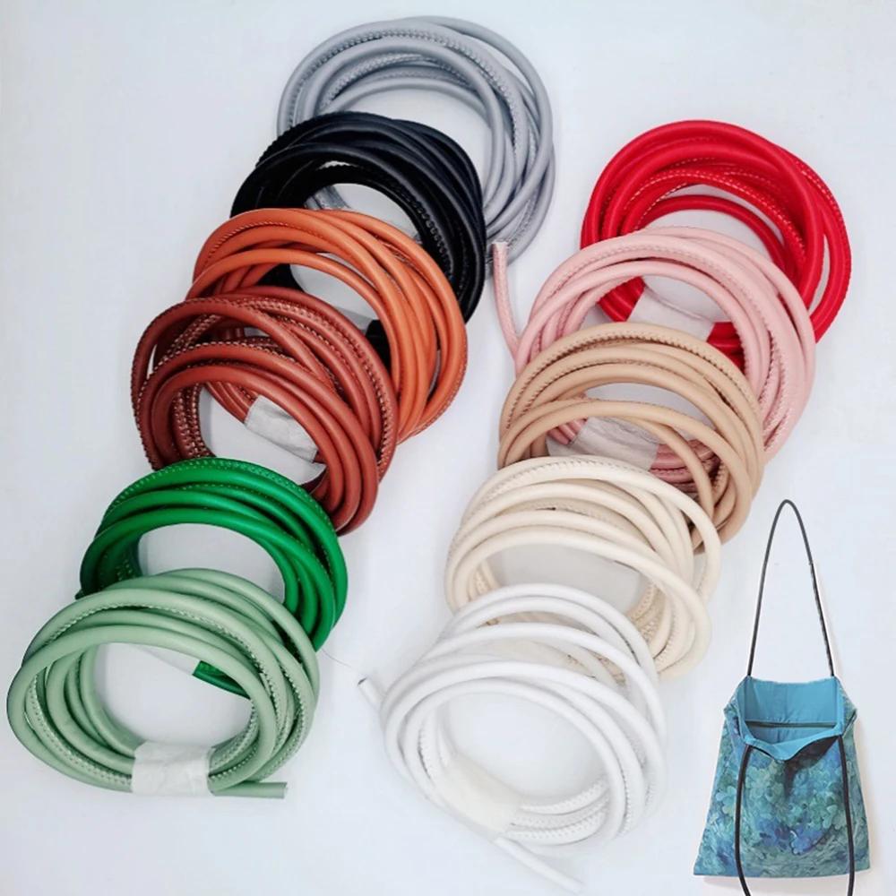 

5M 6MM Round PU Leather Rope Multipurpose Accessories Craft DIY String Suitable For Making Straps Belts Necklaces Bracelets.