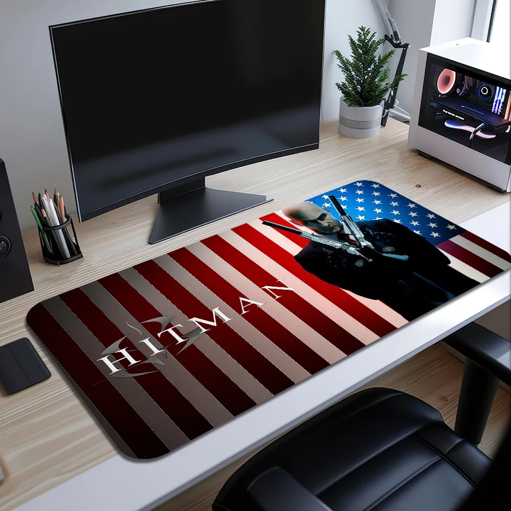 Movie H-Hitman 47 Mouse Pad Large Desk Mat Keyboard Ergonomic Office Rubber Game PC Non-slip Anti-fray Home Custom Best Price