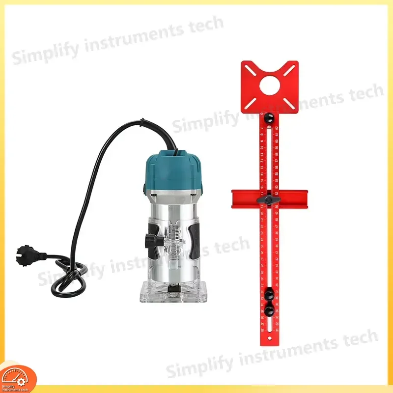 220V 110V Woodworking Trimmer Engraving Adjustable Aluminum Alloy Router Compass Scriber Marker Tool DIY Power Tools