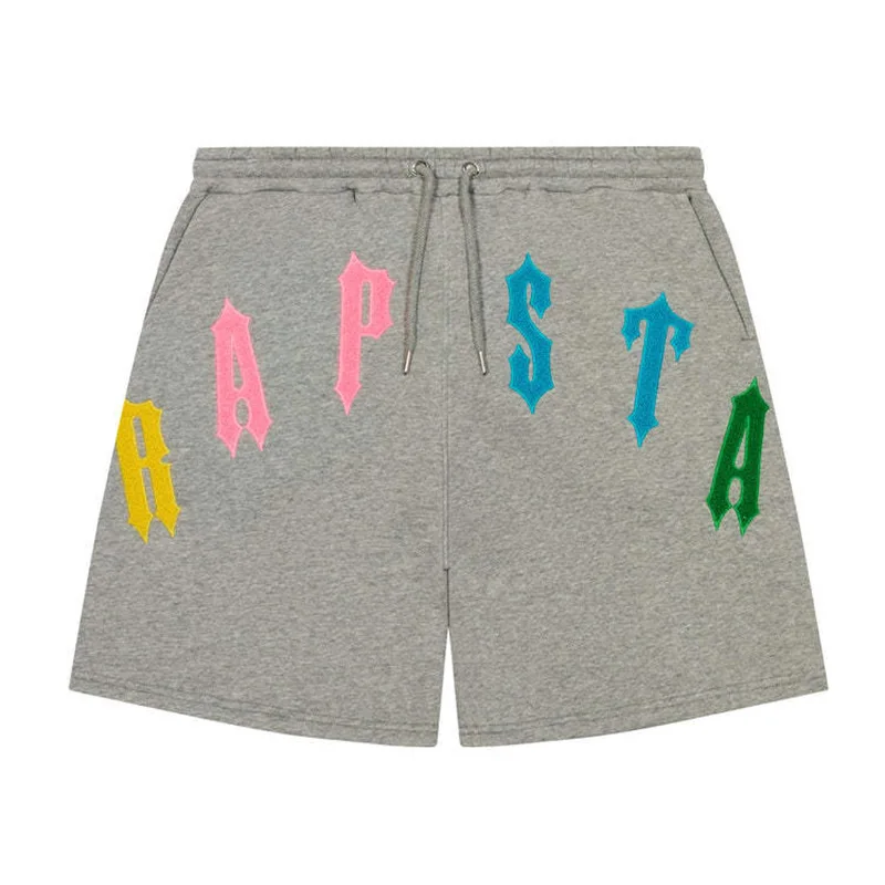 2025 Cross border Summer Towel Embroidered Casual Shorts Loose Trendy Pentagram Pants for Men and Women