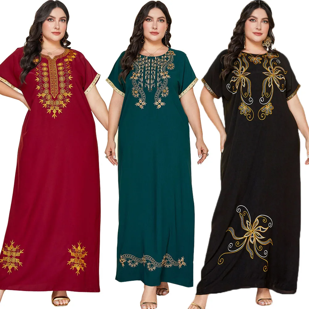 Morocco Party Evening Caftan Dubai Women Beading Embroidery Loose Dress Turkey Arab Robe Female Islam Muslim Abayas Gown Caftan